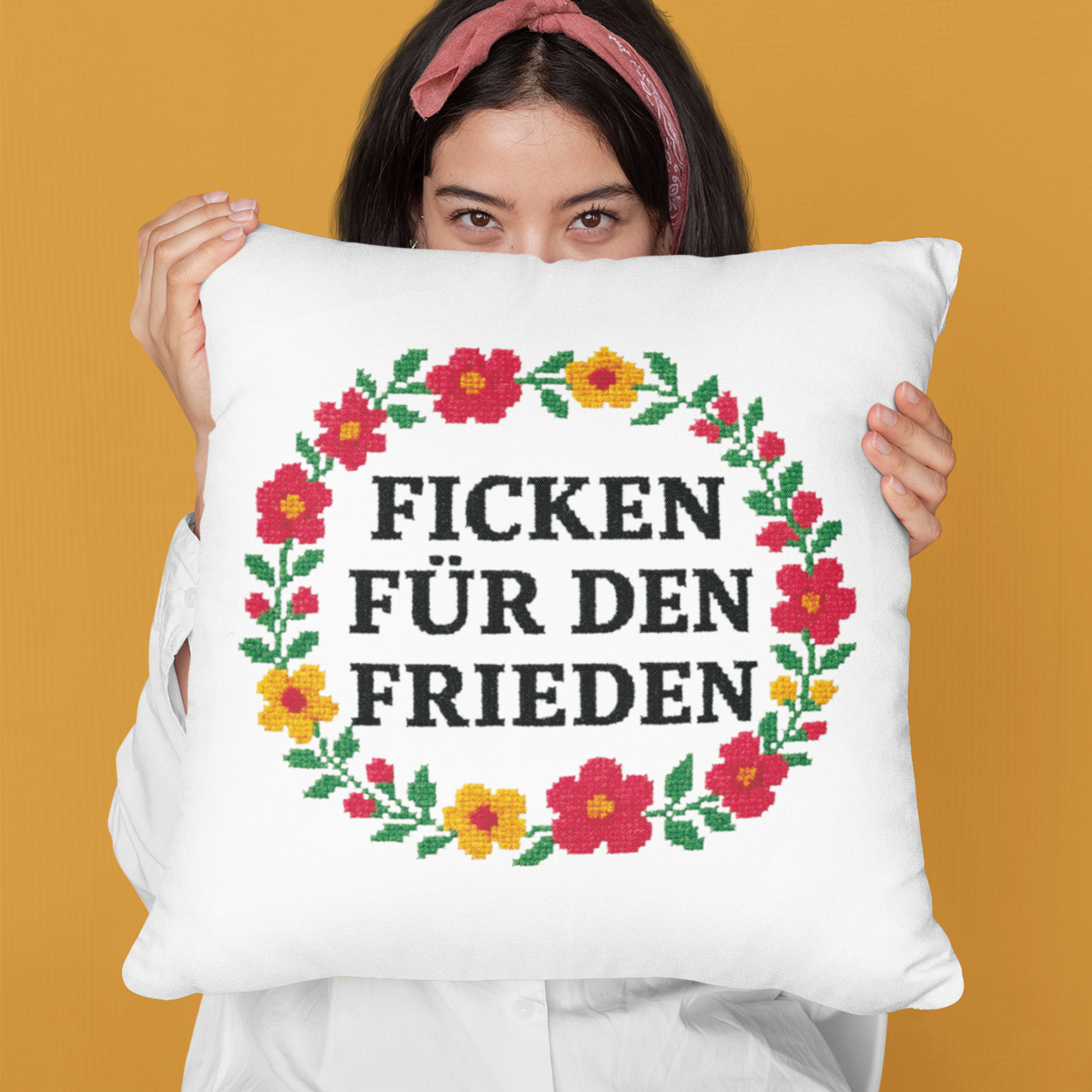Ficken für den Frieden Kissen – Kuscheln mit Haltung